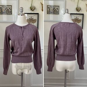 Vintage 70s Foxmoor Mauve Purple Sweater XS